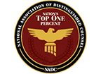 National Association of Distinguished Counsel Top One Percent